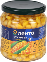 Кукуруза ЛЕНТА сахарная, 475мл, крупный план