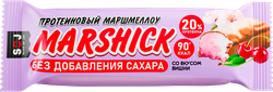 Батончик протеиновый SOJ Marshick, со вкусом вишни в молочном шоколаде,  без добавления сахара, 30г, вид