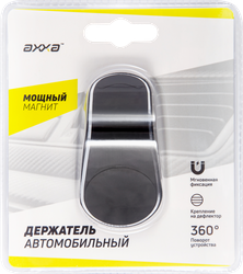 Держатель автомобильный для телефона AХХА Magneto, черный, Арт. 5549, фотография