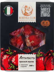 Антипасти BURENKA CLUB Красный перчик с мягким сыром в масле, 260г, картинка