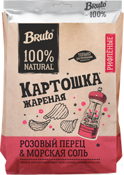 Чипсы картофельные BRUTO с морской солью и смесью перцев, 120г, изображение