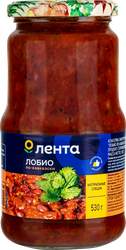 Лобио ЛЕНТА По-грузински, 530г, крупный план
