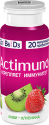 Продукт кисломолочный ACTIMUNO Киви, клубника 1,5%, без змж, 95г, картинка