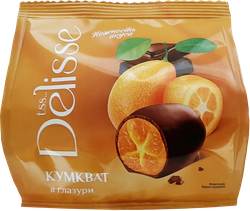 Конфеты DELISSE кумкват в глазури, 100г, фотография