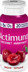 Продукт кисломолочный ACTIMUNO Вишня, черешня 1,5%, без змж, 95г, вид