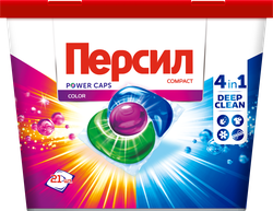 Капсулы для стирки ПЕРСИЛ Power 4в1 Колор, 21шт, вид