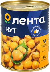Нут ЛЕНТА консервированный, 360г, картинка