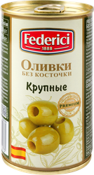 Оливки без косточки FEDERICI, 350г, крупный план