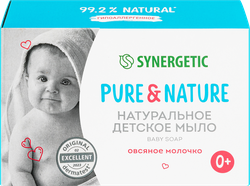 Мыло детское SYNERGETIC Овсяное молочко, 90г, фото
