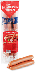 Сосиски ВЛАДИМИРСКИЙ СТАНДАРТ Баварские, 350г, изображение