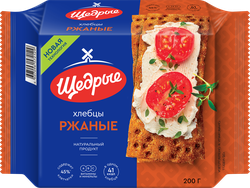 Хлебцы ржаные ЩЕДРЫЕ, 200г, картинка