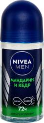 Дезодорант-антиперспирант роликовый NIVEA Men Мандарин и кедр, 50мл, фотография
