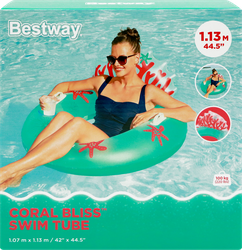 Круг для плавания надувной BESTWAY Коралловый 107х113см, Арт. 43730, фото