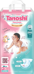 Подгузники TANOSHI L 8–13кг, 54шт, фотография