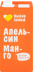 Нектар ВЫБОР СЕМЬИ Апельсин, манго, 0.95л, вид
