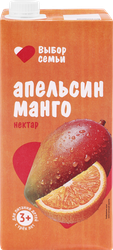 Нектар ВЫБОР СЕМЬИ Апельсин, манго, 0.95л, вид