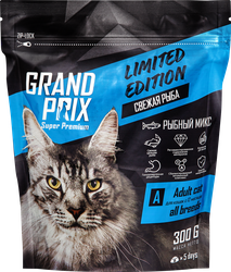 Корм сухой для кошек GRAND PRIX Limited&nbsp;Edition 6 видов рыб, 300г, крупный план