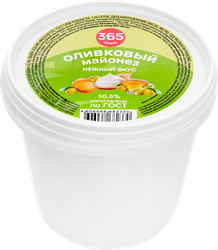 Майонез 365 ДНЕЙ Оливковый 50,5%, 820мл, детальное фото