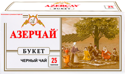 Изображение товара Чай черный АЗЕРЧАЙ Байховый букет, 25пак