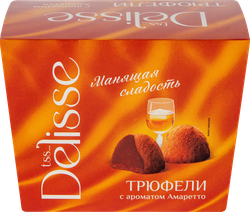 Конфеты DELISSE Трюфель с ароматом Амаретто, 175г, крупный план