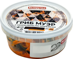 Грибы Муэр БЕЛОРУЧКА с морковью по-корейски, 300г, фотография