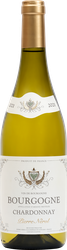 Вино BOURGOGNE CHARDONNAY PIERRE NEROL выдержанное сортовое белое сухое, 0.75л, крупный план