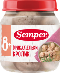 Фрикадельки мясные SEMPER Кролик, с 8 месяцев, 100г, изображение