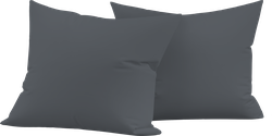 Набор наволочек HOMECLUB 50x70см серый, поплин, Арт. HCP/P5070/Д1, 2шт, изображение