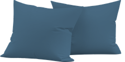 Набор наволочек HOMECLUB 50x70см синий, поплин, Арт. HCP/P5070/Д3, 2шт, детальное фото