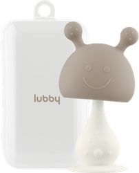 Прорезыватель-погремушка LUBBY White 2в1, на присоске в кейсе, в  ассортименте, с 0 месяцев, Арт. 31927, крупный план