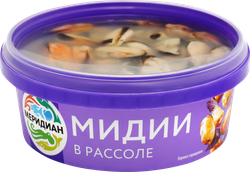 Мясо мидий Чилийских МЕРИДИАН в рассоле, 270г, детальное фото