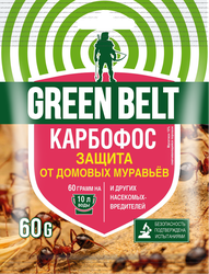 Средство для защиты от насекомых-вредителей ГРИН БЭЛТ Карбофос, Арт. 01-147, 60г, вид