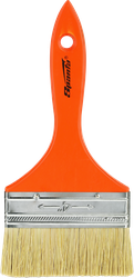 Кисть плоская SPARTA Slimline 4" (100мм), с натуральной щетиной и деревянной ручкой, Арт. 824455, крупный план