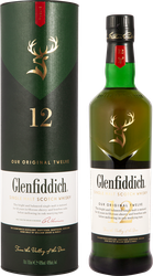 Виски GLENFIDDICH Шотландский солодовый 12 лет 40%, п/у, 0.7л, вид