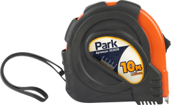 Рулетка PARK TM30-10025 10мx25мм, с фиксатором и прорезиненным корпусом, Арт. 353030, фотография