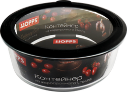Контейнер HOPPS круглый, жаропрочное стекло, силикон, 1.4л, Арт. NE-BG1, фото