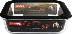 Контейнер HOPPS жаропрочное стекло, силикон, 1.5л, Арт. NE-BG5, картинка