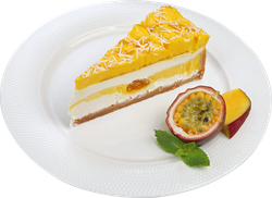 Торт ЛЕНТА FRESH Чизкейк манго-маракуйя, 145г, фото