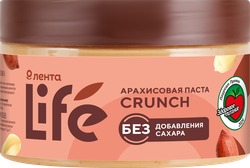 Паста арахисовая ЛЕНТА LIFE Crunch, 250г, фотография