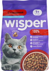 Корм сухой для кошек WISPER с курицей и говядиной, 350г, изображение