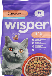 Корм сухой для кошек WISPER с курицей и лососем, 350г, фото