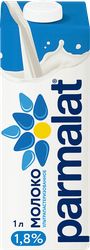 Молоко ультрапастеризованное PARMALAT Edge 1,8%, без змж, 1000мл, вид