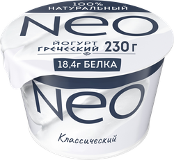 Йогурт NEO Греческий 2%, без змж, 230г, вид