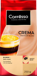 Изображение товара Кофе зерновой COFFESSO Crema жареный, 250г