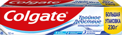 Зубная паста COLGATE Тройное действие, Экстра отбеливание, 150мл, крупный план