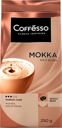 Изображение товара Кофе зерновой COFFESSO Mokka жареный, 250г