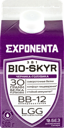Напиток кисломолочный EXPONENTA Bio-Skyr Черника, голубика, 500г, изображение