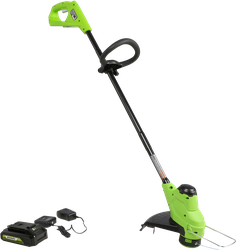 Триммер аккумуляторный GREENWORKS 24V 25см, с АКБ 2Ач и ЗУ, Арт. 2107207SARU, фотография