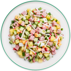 Набор для окрошки с ветчиной ЛЕНТА FRESH, весовой, картинка