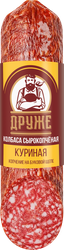 Колбаса сырокопченая ДРУЖЕ Куриная, 250г, фото